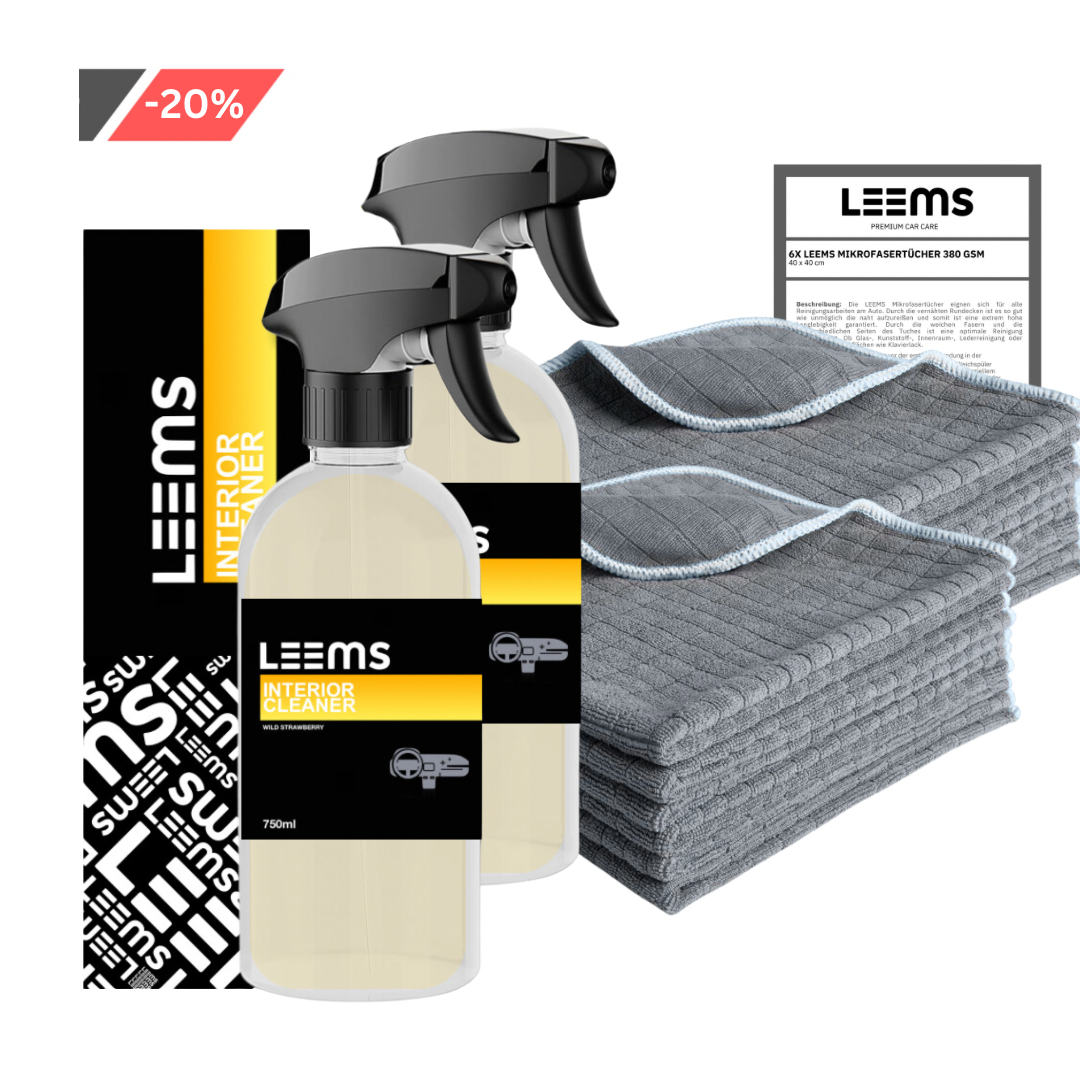 LEEMS PREMIUM BUNDLE 2x Innenreiniger 2x 6 380GSM