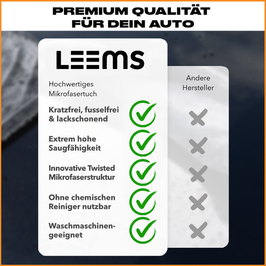 LEEMS Premium XXL TROCKENTUCH 1400 GSM 80 cm x 50 cm